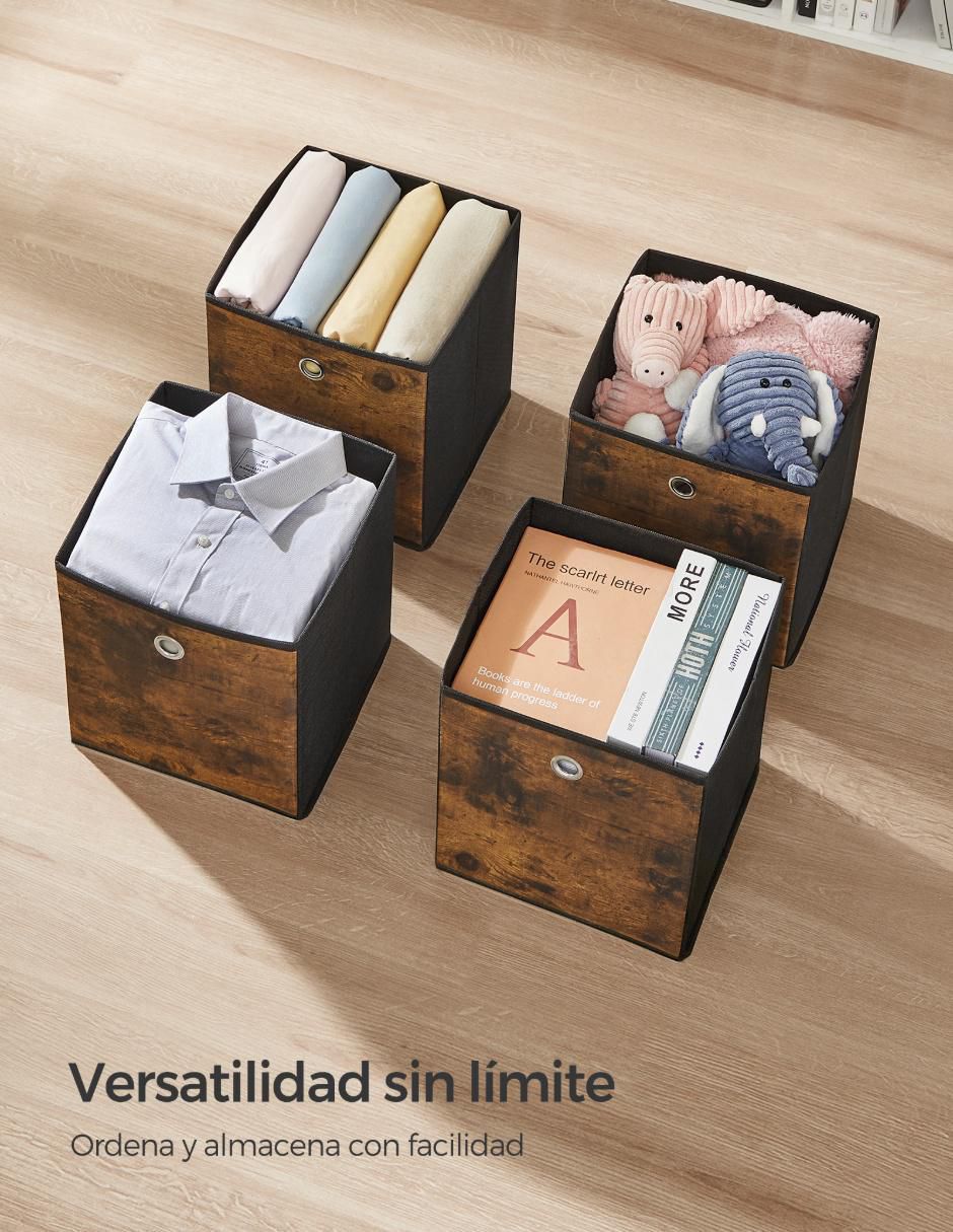 Set caja decorativa para almacenar tina con 6 piezas 5