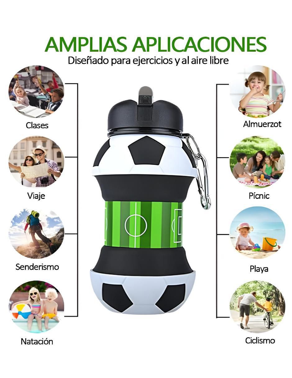 Botella de agua con tapa rosca 550 ml 2