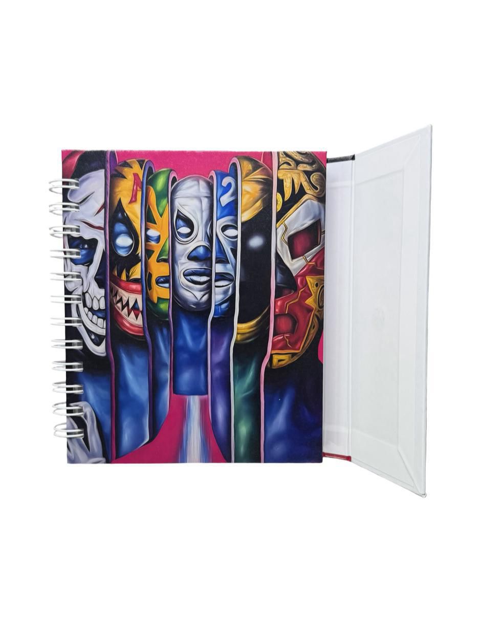 Libreta Lucha Libre a rayas 3